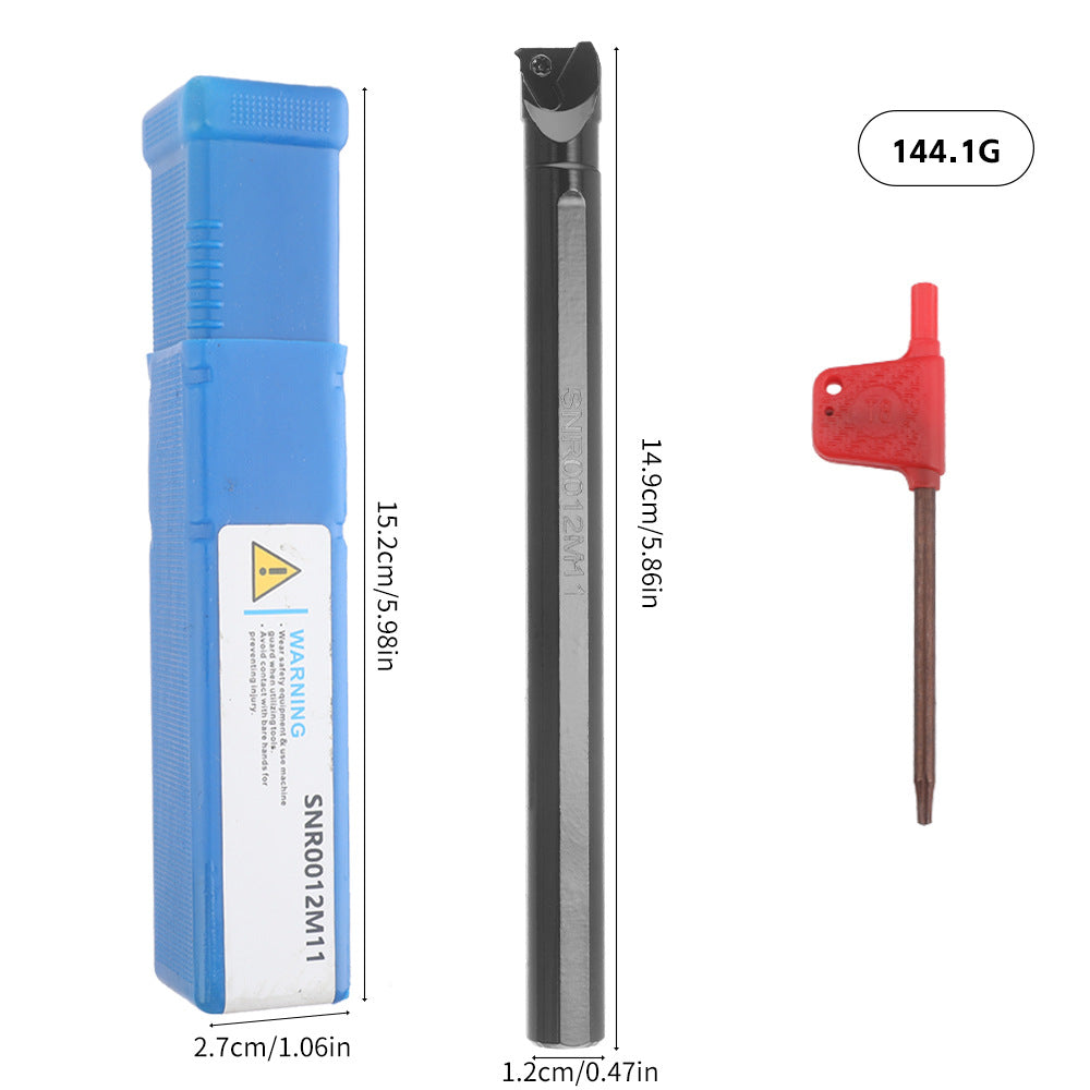 7Pieces12MM Tool Holder Diameter Lathe Turning Tool Hardness Metal Milling Cutter Blade Lathe CNC Processed Steel Parts Set