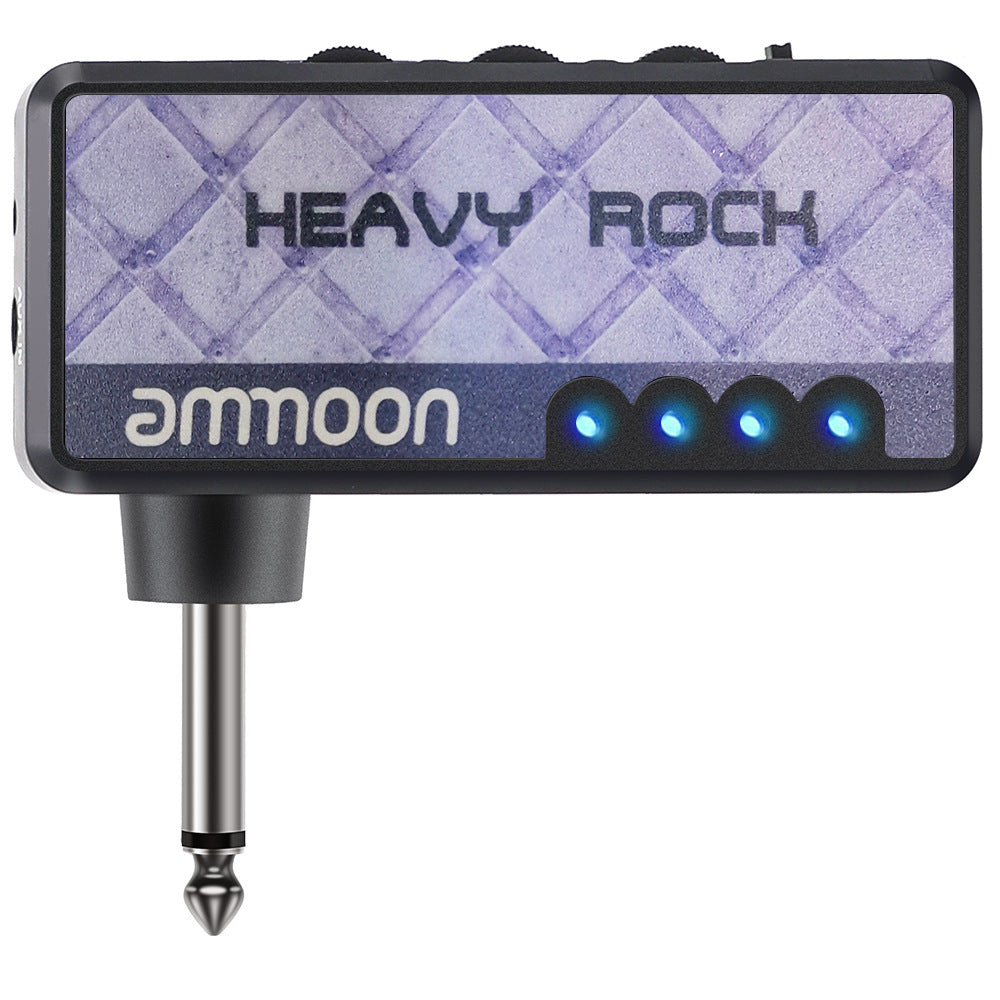 Electric Guitar Receiver Mini Headphones Heavy Metal Bass Headphone Amplifier USB Audio Cables and Adapters