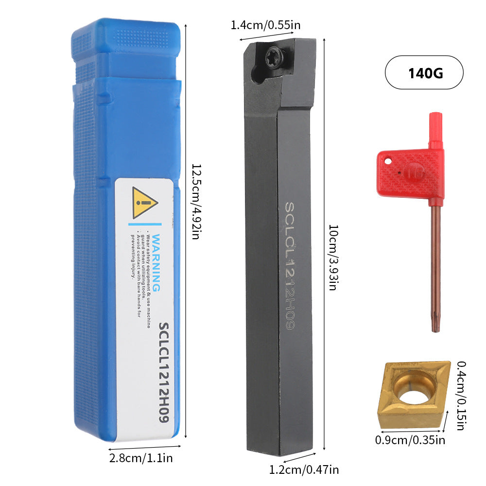 Popular7Set12mm Turning Tool Set Multifunctional Carbide Insert Shank Boring Tool Rod with Wrench