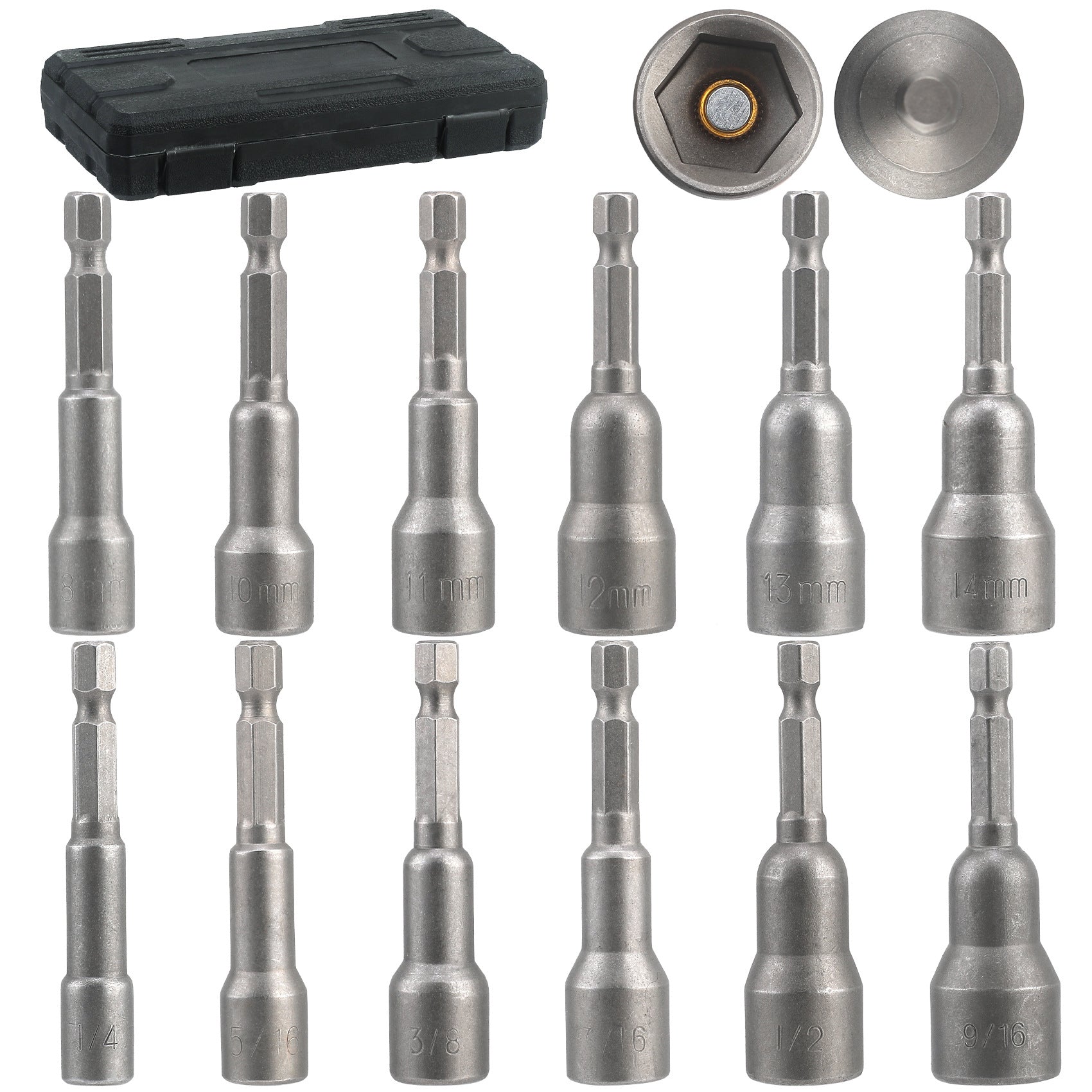 Strong Magnetic Socket Head Set Wind Batch Socket Head with Strong Magnetic Hex Socket12Headset with Box