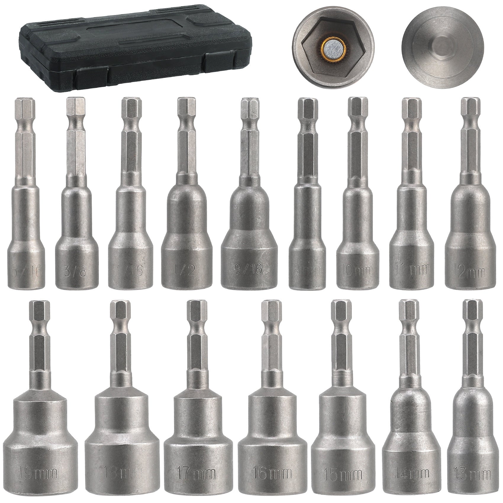 Strong Magnetic Socket Head Set Wind Batch Socket Head with Strong Magnetic Hex Socket Head Boxed Durable65mm