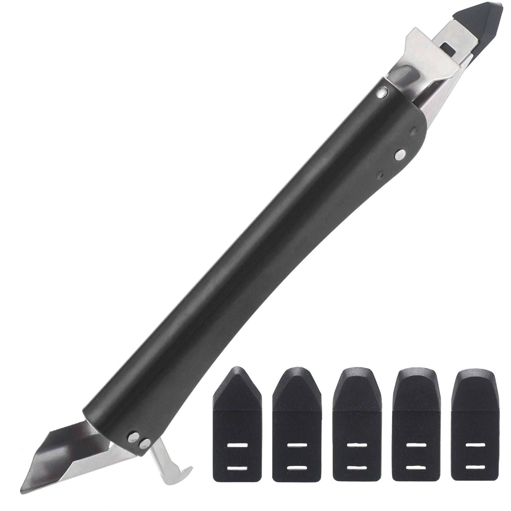 Stainless Steel Scraper Glass Glue Spatula Edge Trimming Sealant Filling Tool Multi-Functional Scraper Hook Tool