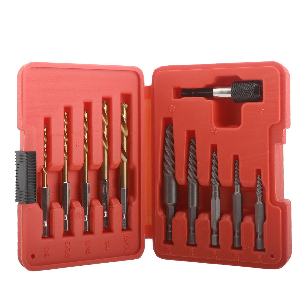In Stock High-Speed Steel Drill Bit Set11pcs Screw Extractor Set In Stock Wholesale Broken Wire Extractor