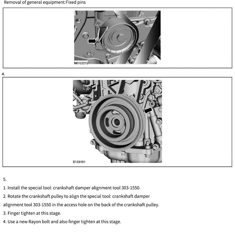 Ford Full Vehicle Range1.4/1.6/1.8Engine Timing Special Maintenance Tool Set Steam Dual-use for Diesel and Gasoline
