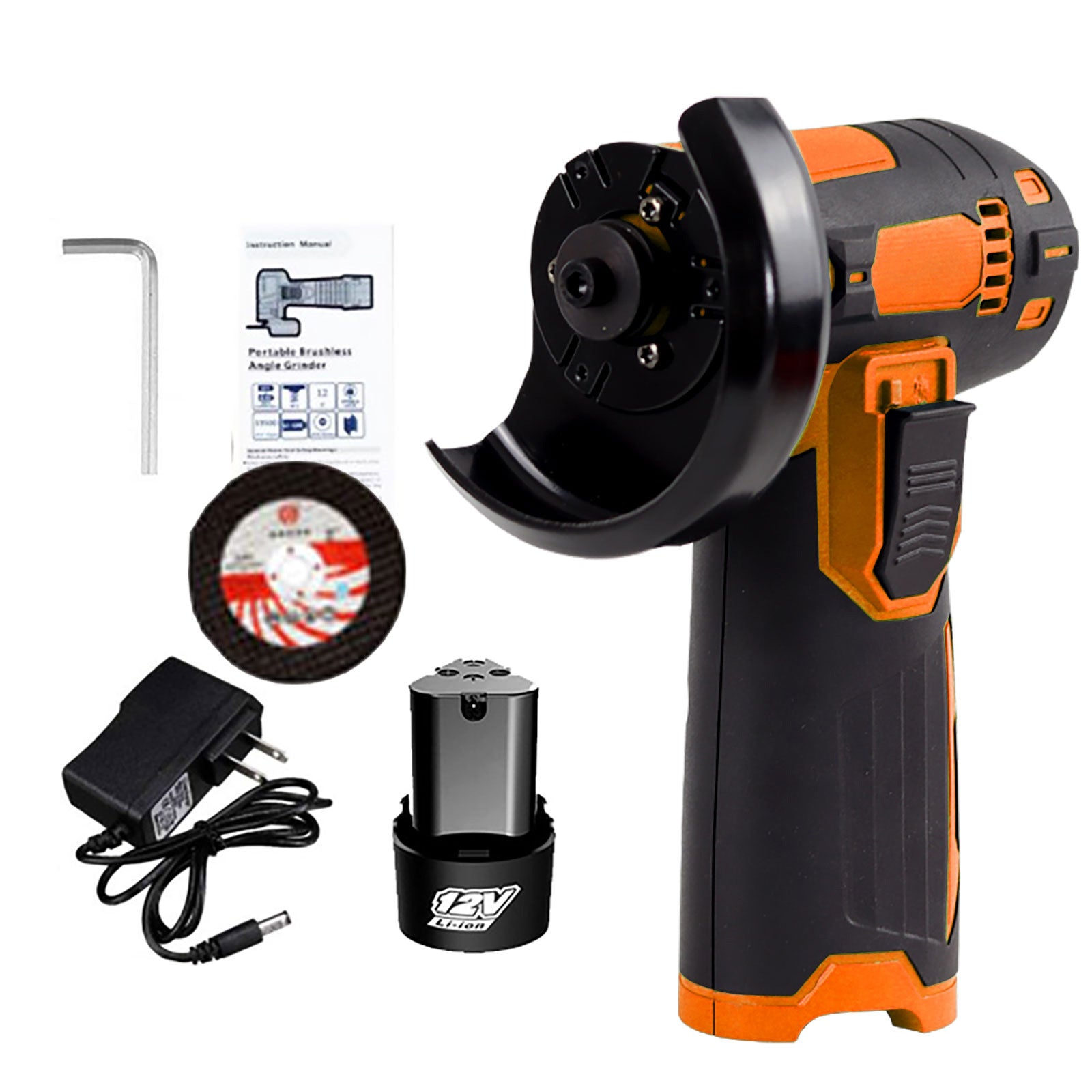 New Private Model Lithium Battery12V Mini Angle Grinder Wholesale Grinding Machine Cutting Machine with Brushed Power Battery Model