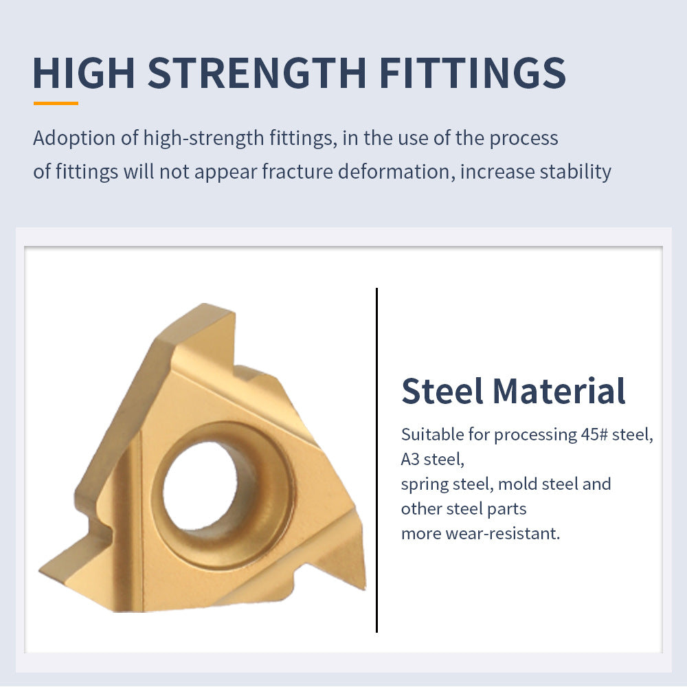 12mm Drill Handle Boring Tool Rod with Wrench Multifunctional Carbide Inserts Lathe Tool