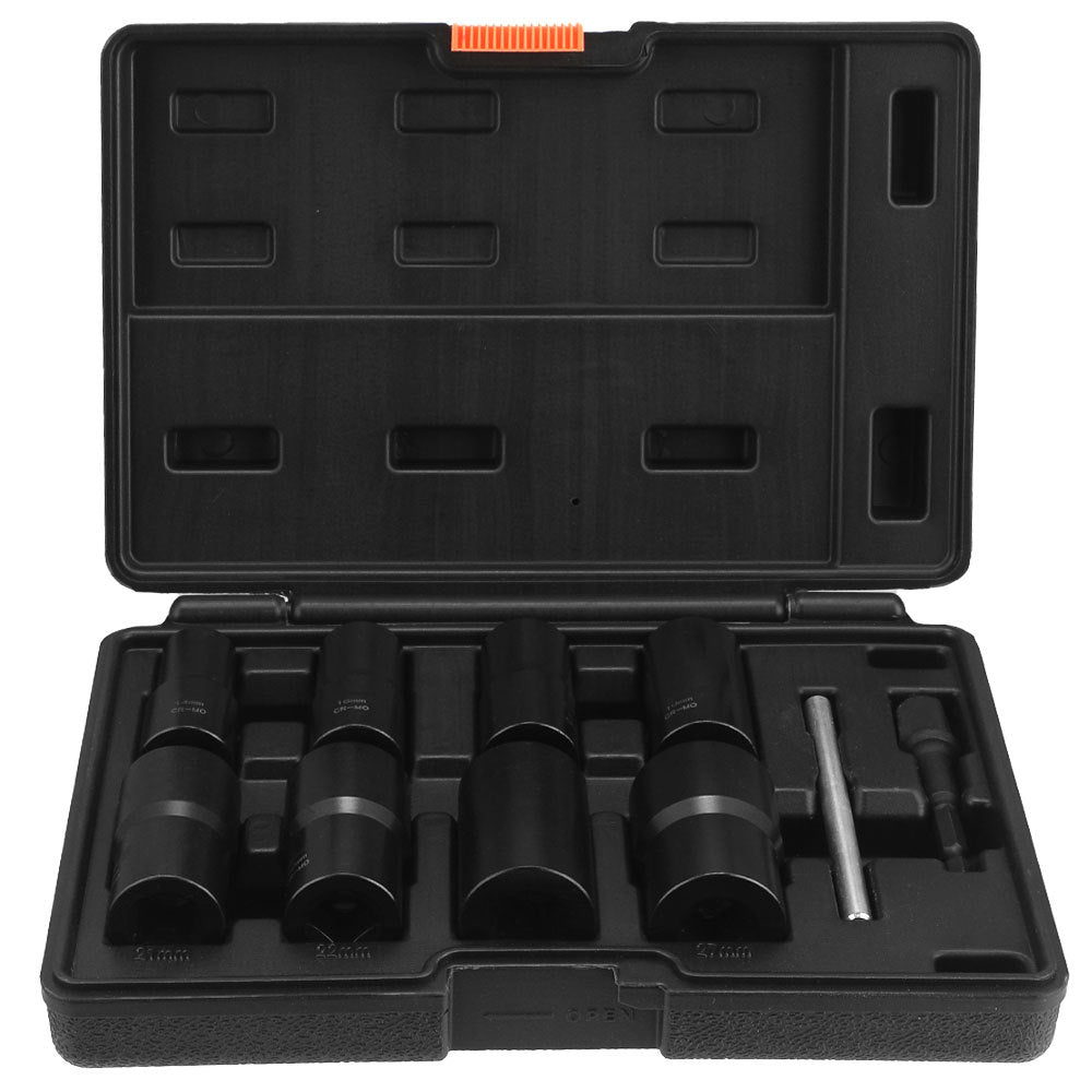 10Damaged Rusty Nut Tire Screw Extractor Removal Tool Large Extended Socket Set Anti-Thread