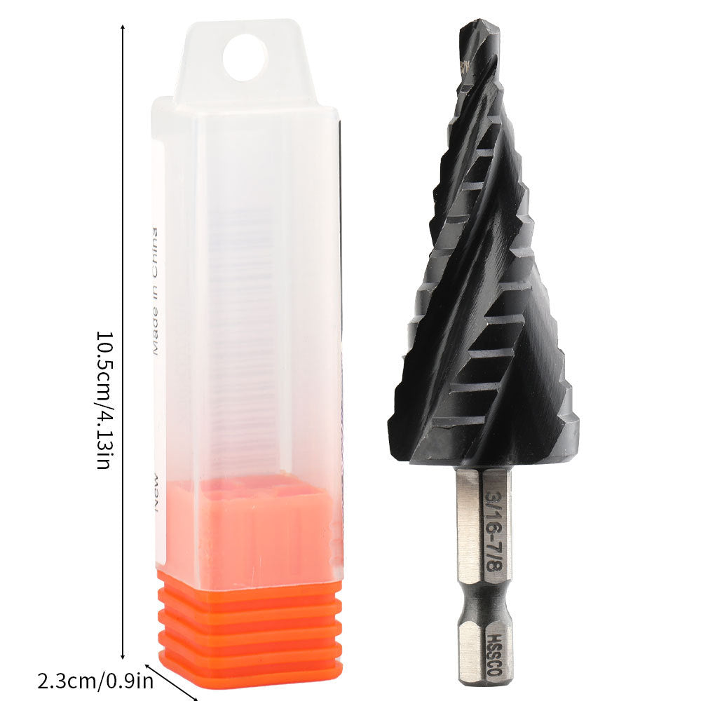 M35Stainless Steel Step Drill Bit Pagoda Drill Bit High-speed Steel Cobalt-Containing Reamer Drill Titanium Plating