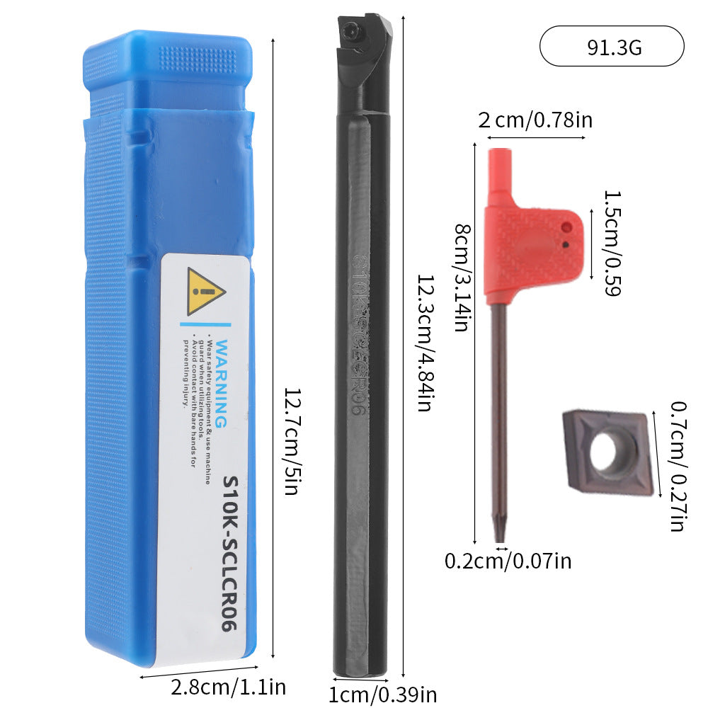 CNC Punching Machine Tool Holder Lathe10mm 9Set of Lathe Tools High Hardness Metal Milling Cutter Lathe CNC Knife Holder