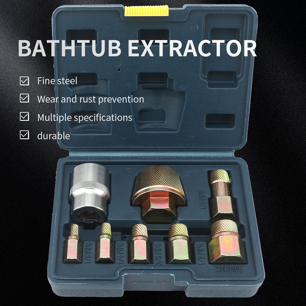 Chrome Molybdenum Steel Tool Set8pcs Screw Extractor Set In Stock Wholesale Bathtub Sink Wire Remover
