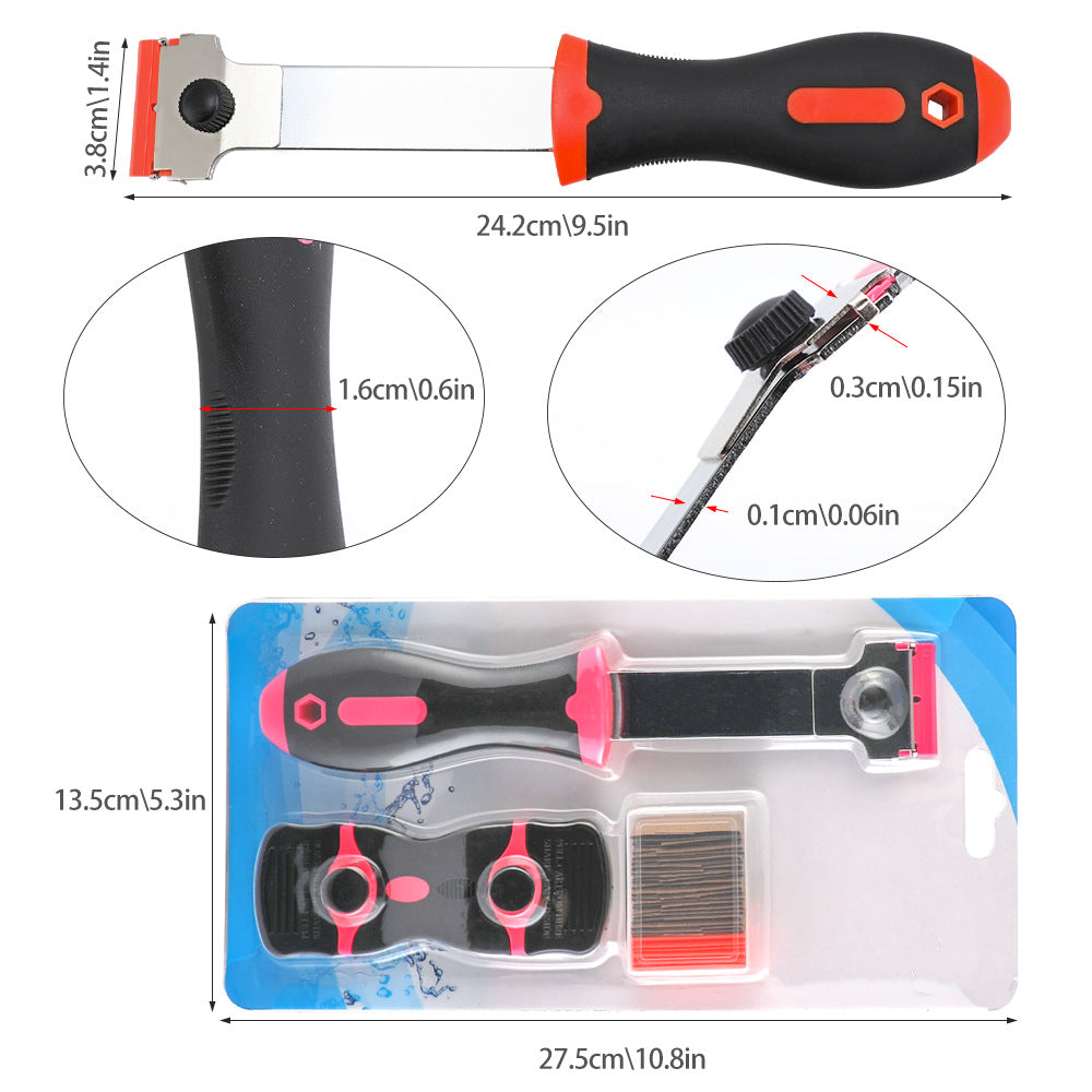Cleaning Scraper Multi-Functional Dual-Head Small Scraper for Removing Scratches Extended Scraper Glue Remover Car Film Tool