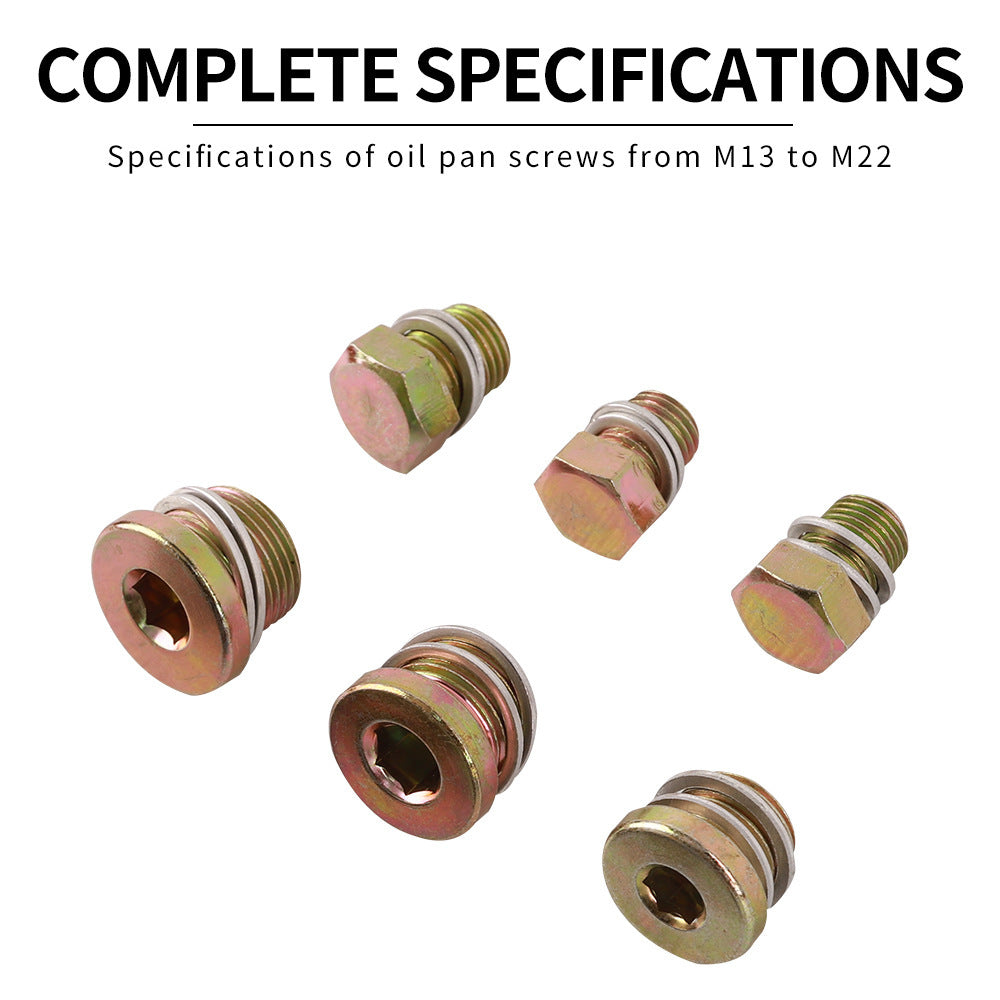 Car Oil Pan Drain Plug Thread Repair Tool Seal Anti-Slip Thread Pad Engine Oil Pan Screw