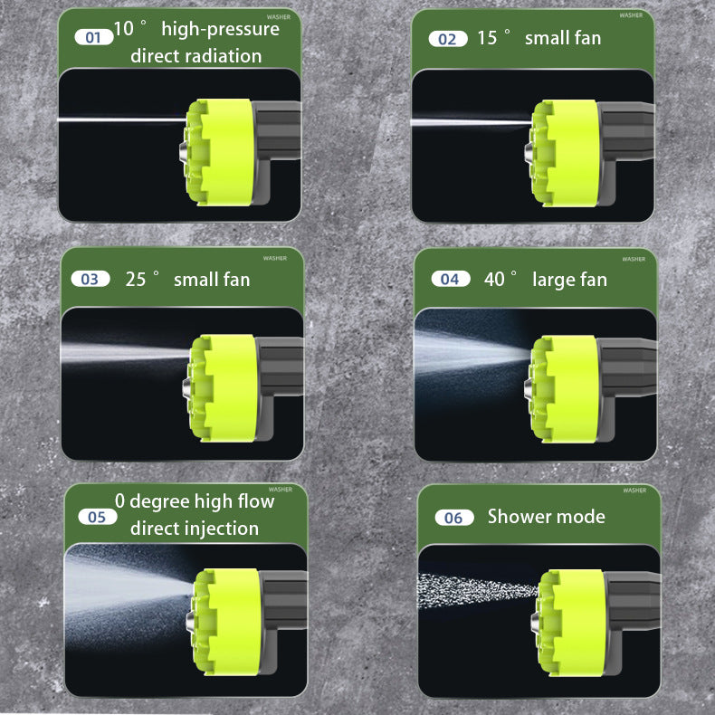 High Pressure Car Wash Water Gun Rechargeable Portable Lithium Battery Water Gun High Power Electric Display Water Gun Cleaning Machine for Watering Flowers and Vegetables