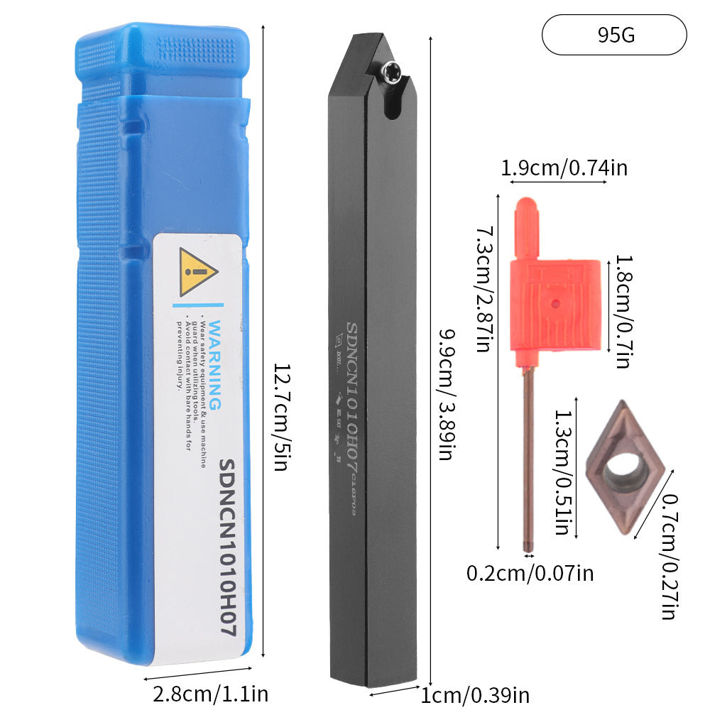 CNC Punching Machine Tool Holder Lathe10mm 9Set of Lathe Tools High Hardness Metal Milling Cutter Lathe CNC Knife Holder