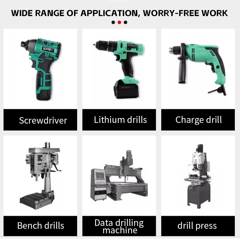 Hex Shank Screw Extractor Set, Inch Hex Shank Titanium Coated Twist Drill Bit Set, Reverse Thread Extractor Set