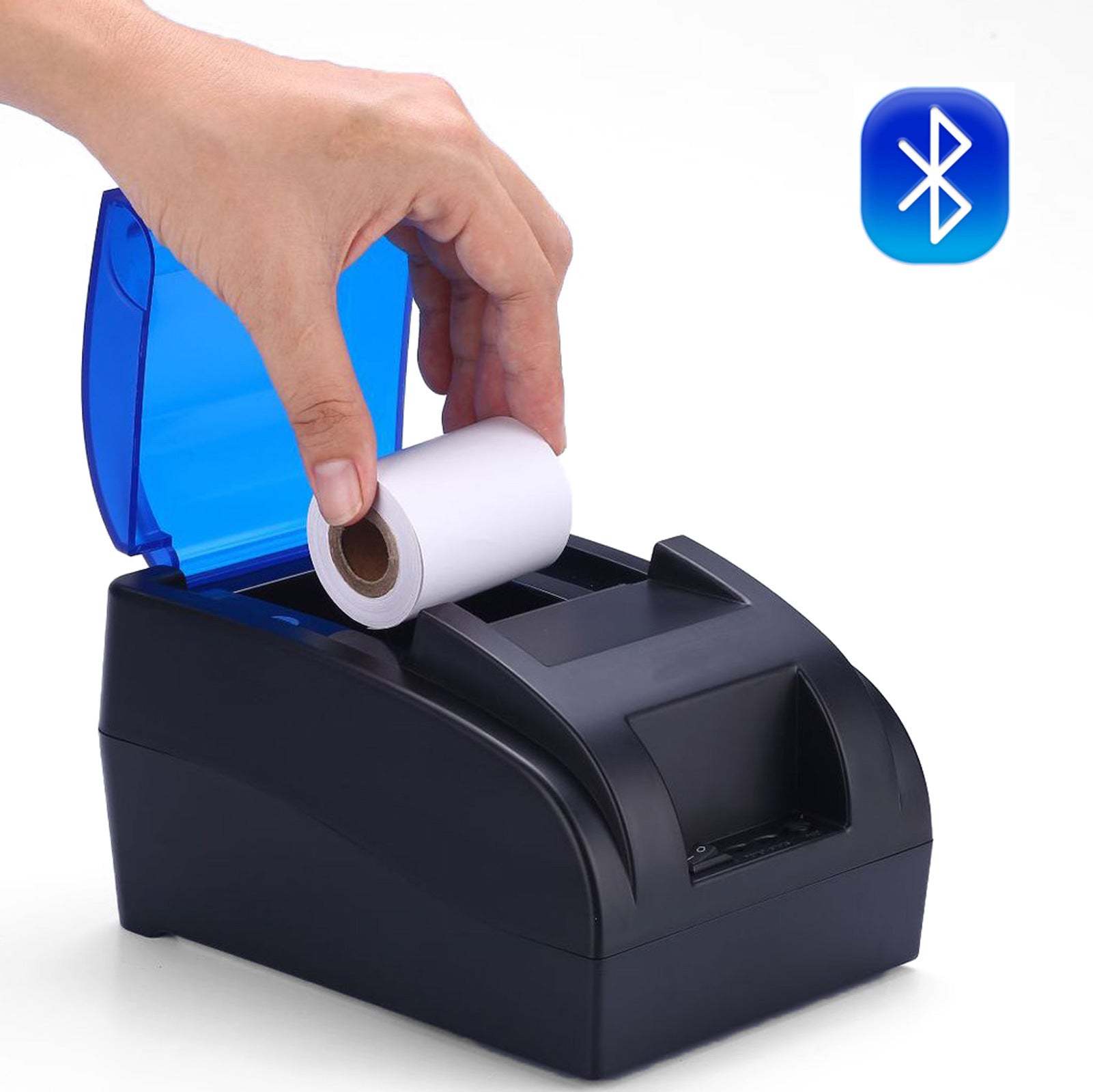 Amazon Supermarket Receipt Printer Bluetooth Kitchen Takeout Order Cash Register Receipt Machine58mm Thermal Printer