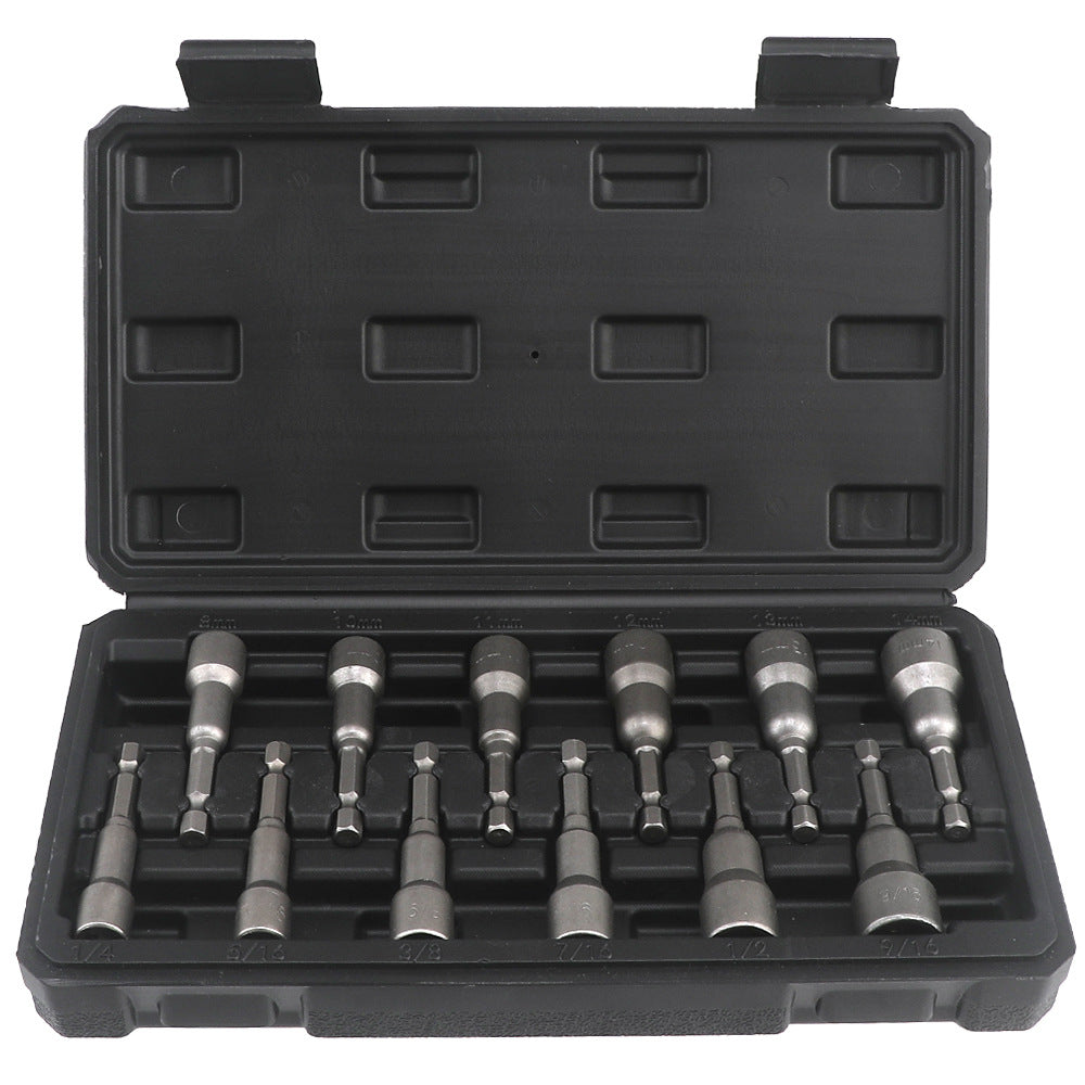 Strong Magnetic Socket Head Set Wind Batch Socket Head with Strong Magnetic Hex Socket12Headset with Box
