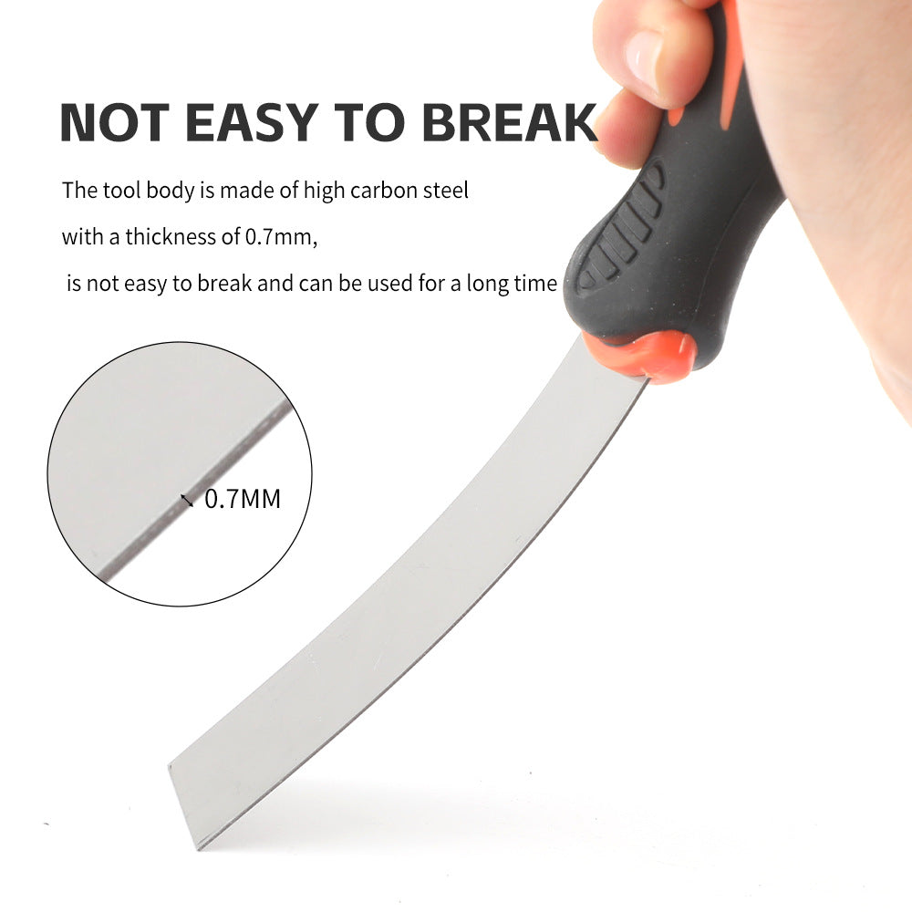 Stainless Steel Putty Knife Two-Tone Handle Spatula Wood Handle Putty Knife Mirror Spatula Plastic Handle Putty Knife Sand Table Set
