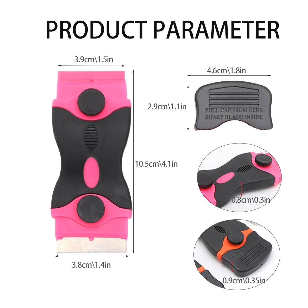 Cleaning Scraper Multi-Functional Dual-Head Small Scraper for Removing Scratches Extended Scraper Glue Remover Car Film Tool