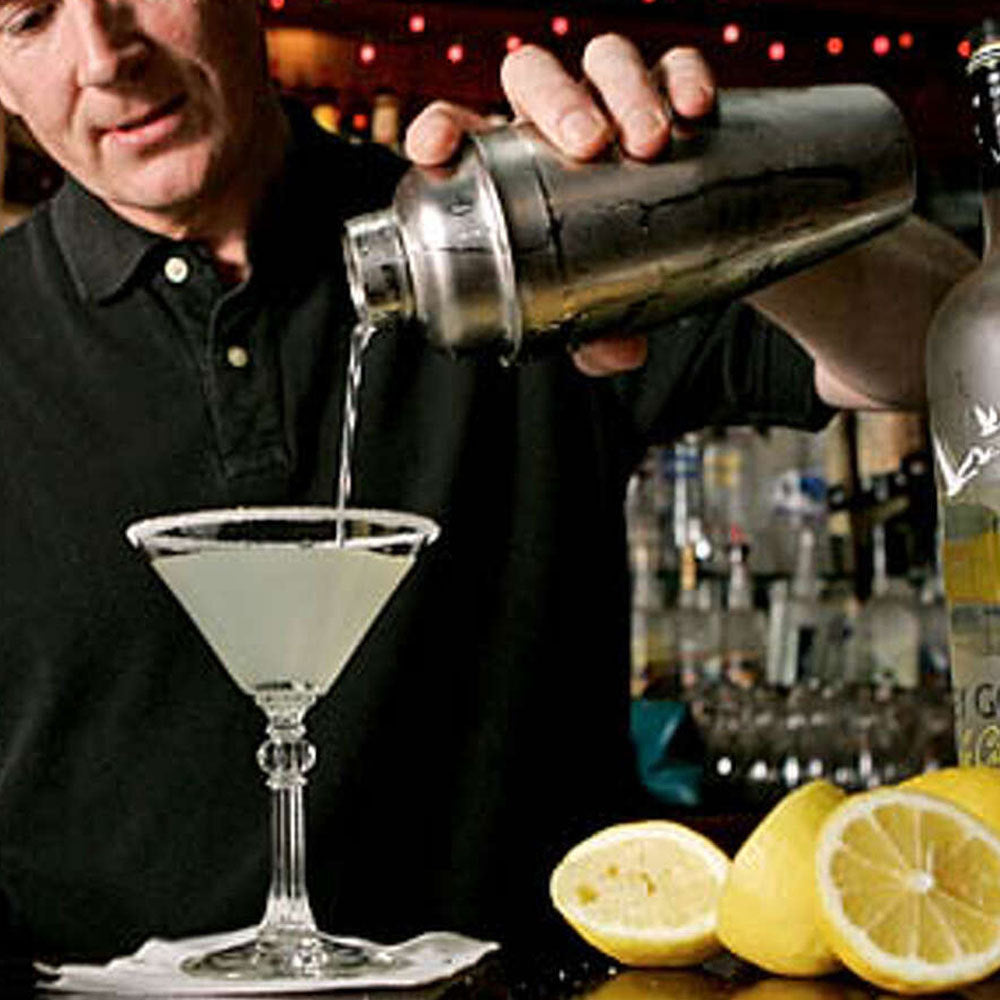 Cocktail shaker set of 12PCs stainless steel elliptical bamboo rack