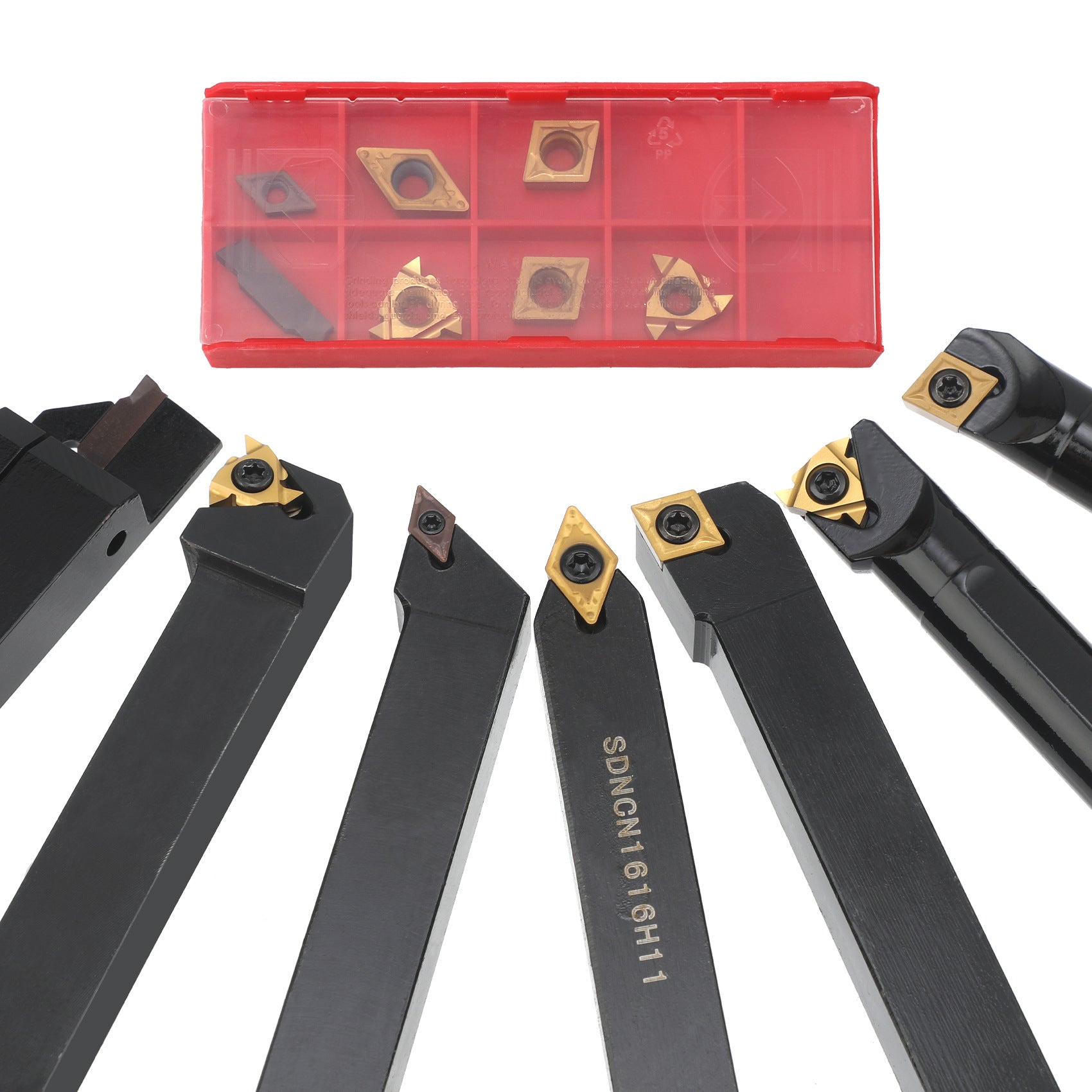 7Set of CNC Lathe Tool Holders MGEHR1616-3 SDJCR1616H07 SDNCN1616H11 16MM