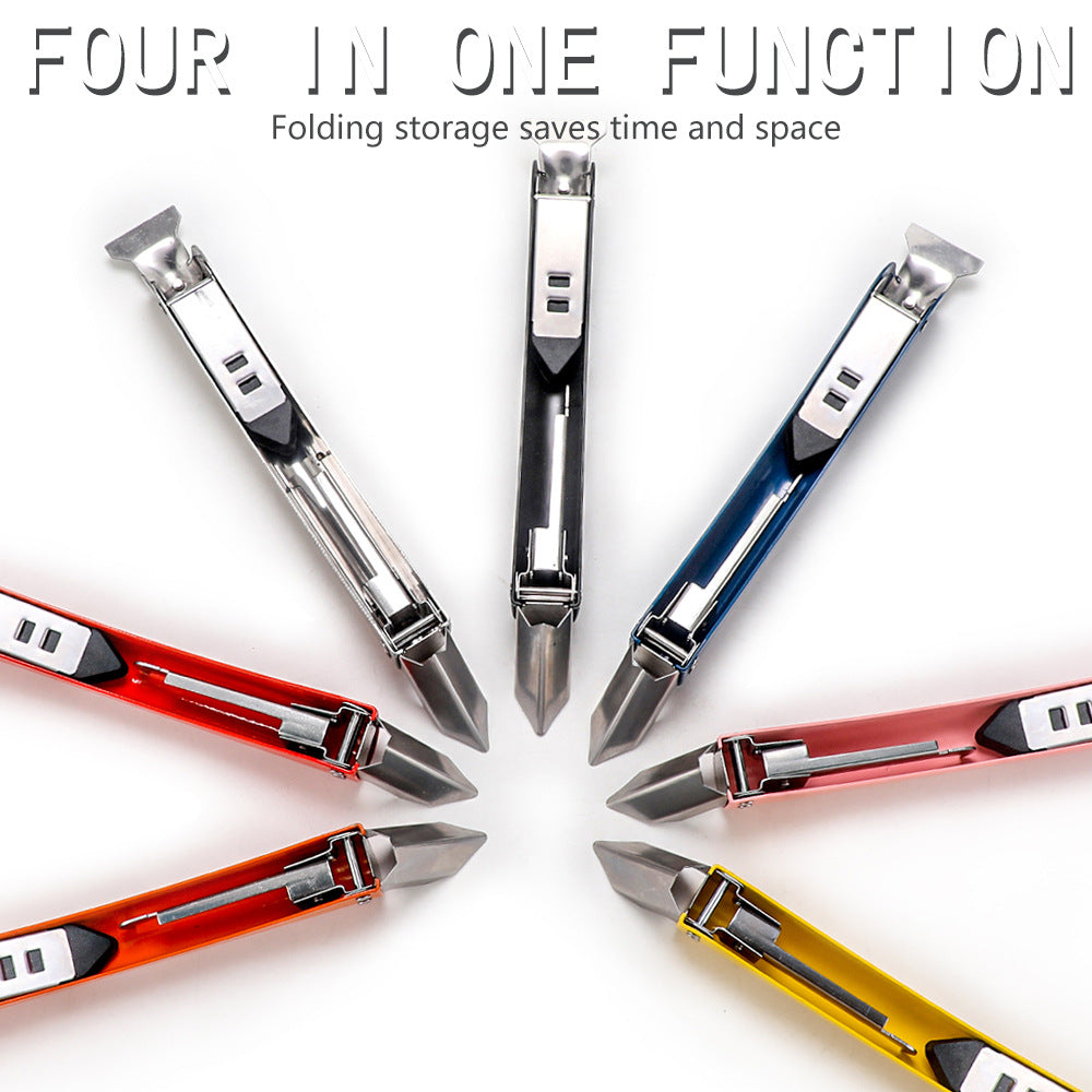 Stainless Steel Scraper Glass Glue Spatula Edge Trimming Sealant Filling Tool Multi-Functional Scraper Hook Tool