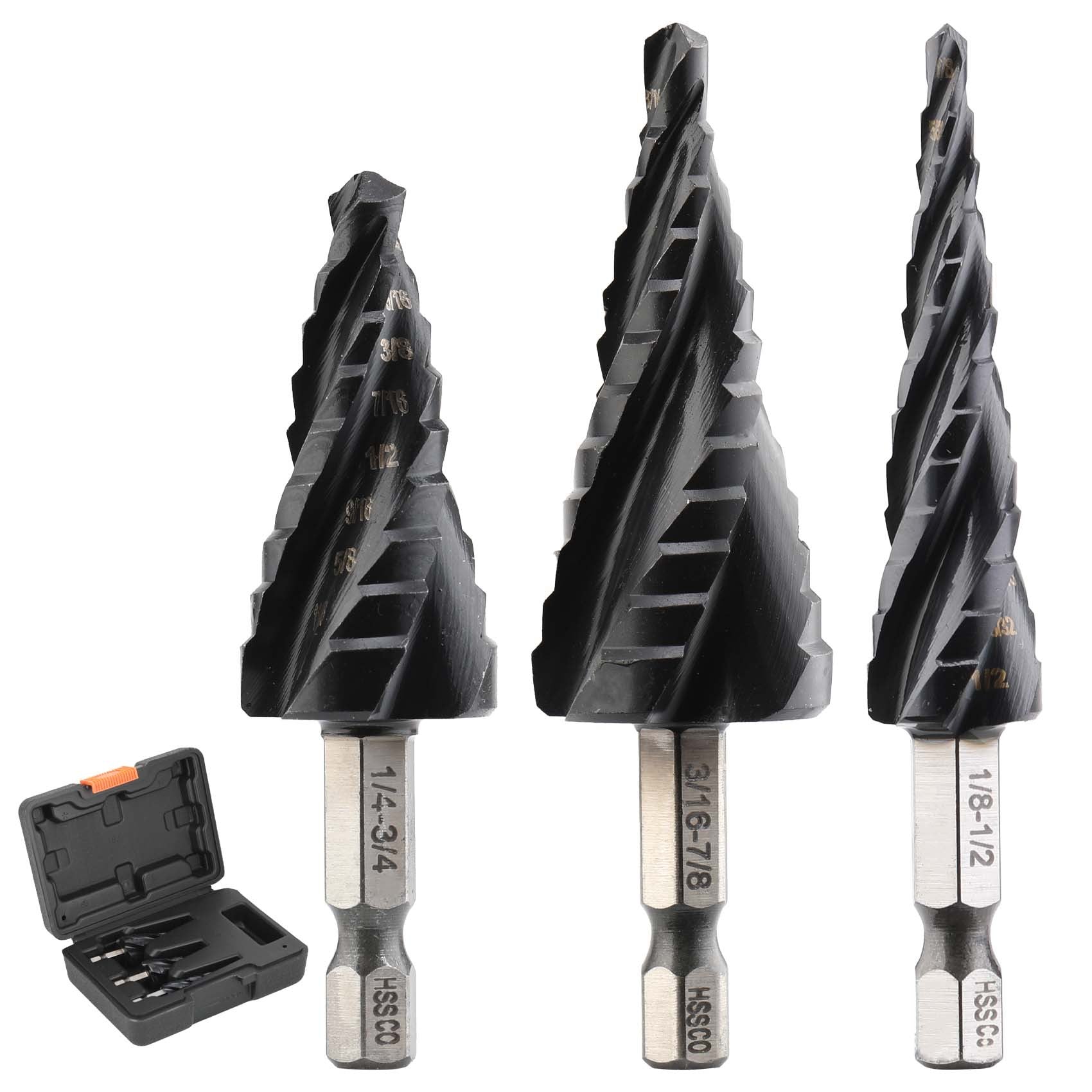 M35Stainless Steel Step Drill Bit Pagoda Drill Bit High-speed Steel Cobalt-Containing Reamer Drill Titanium Plating