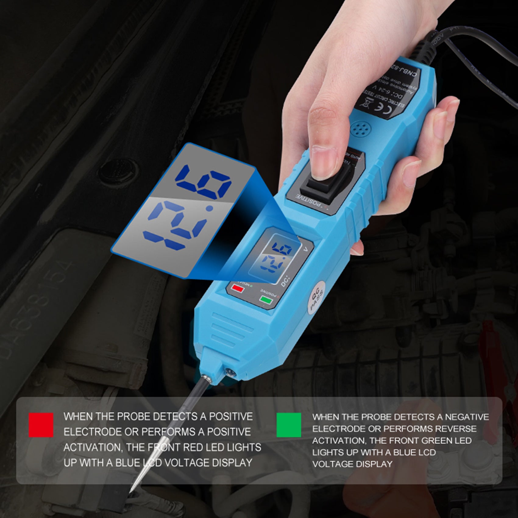 Automotive Electrical Circuit Tester Multi-Function Drive Detector Line Continuity Electrical System Diagnosis