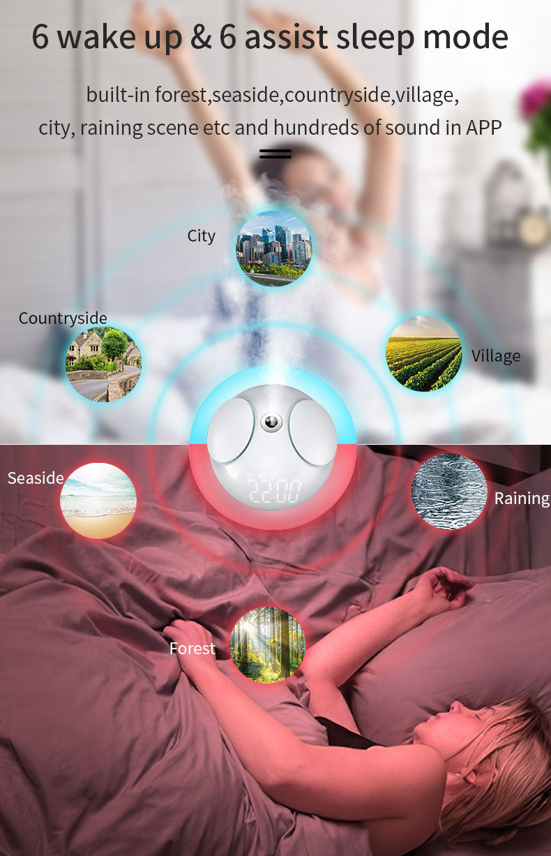 Spot Goods Sleephoho Sleeping aid instrument Intelligent Sleep Detection Mode APP Aromatherapy12Sleep Aid