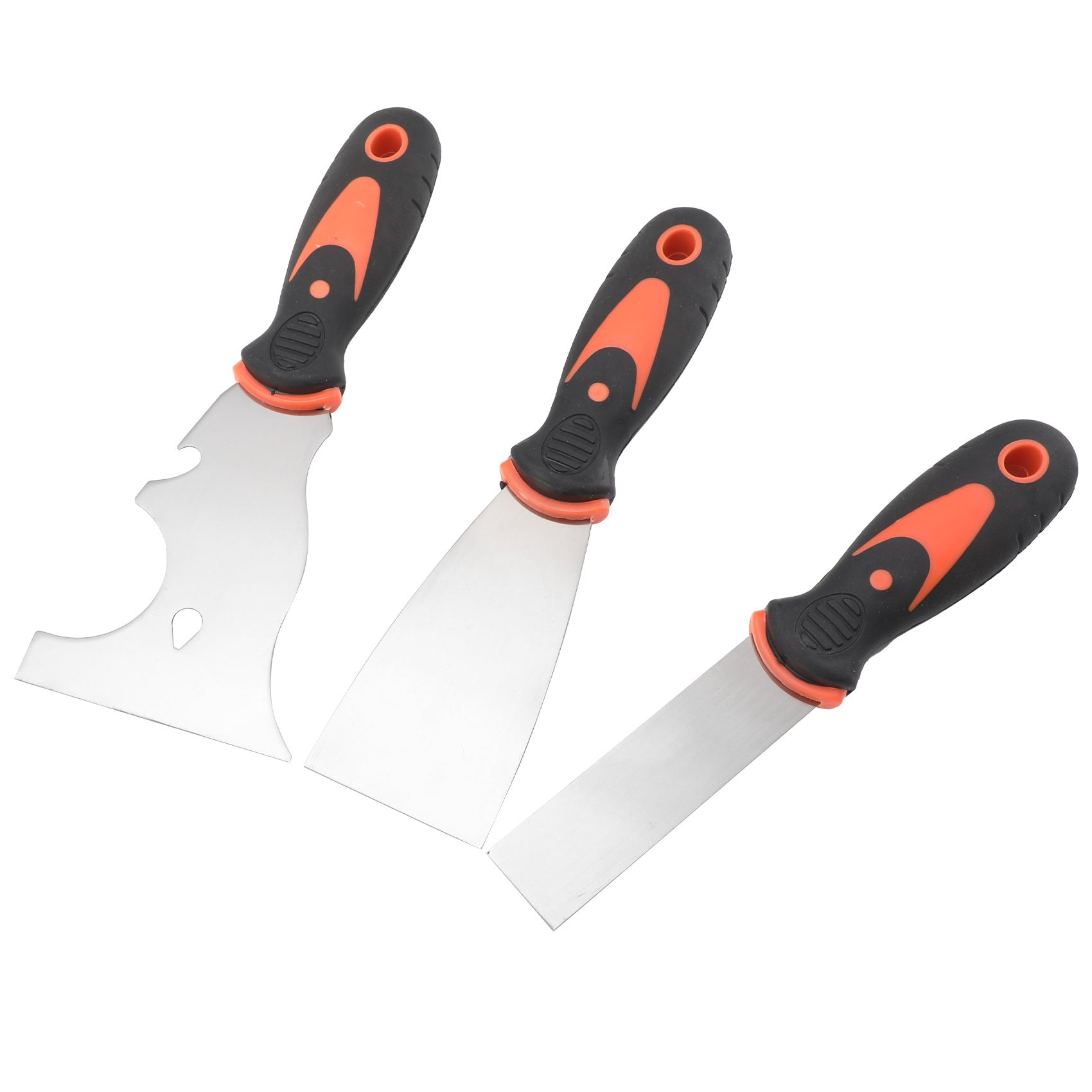 Stainless Steel Putty Knife Two-Tone Handle Spatula Wood Handle Putty Knife Mirror Spatula Plastic Handle Putty Knife Sand Table Set