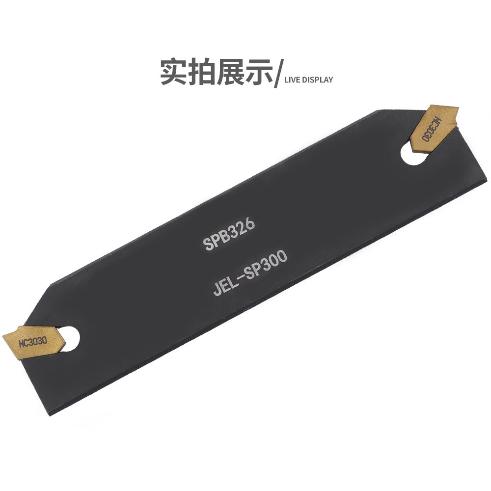 Grooving and Cutting Tool SPB326 26mm Parts Cutting Blade + 10X GTN-3 SP300Blade