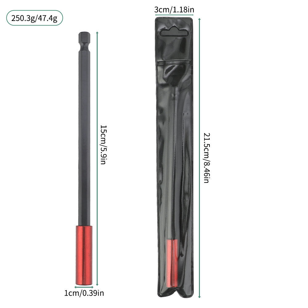 Hexagon Socket Bit Extension Rod Extended Bit Socket 1/4Magnetic Wind Drill Bit Extension Rod3Set