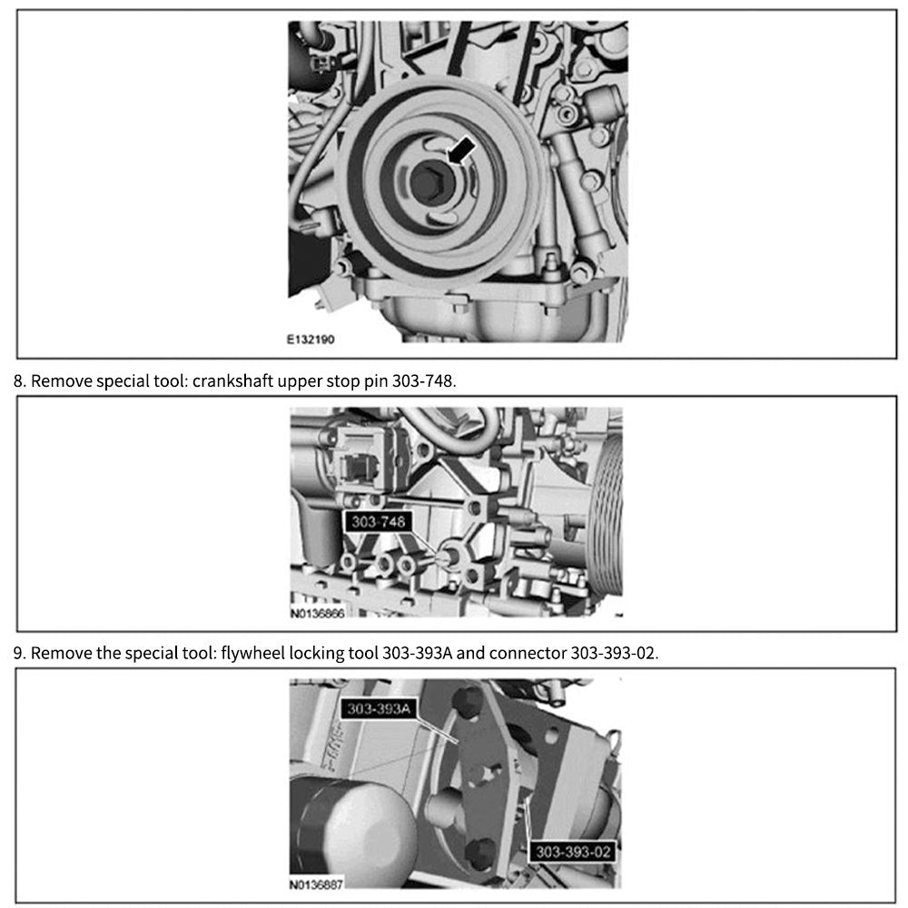 Ford Full Vehicle Range1.4/1.6/1.8Engine Timing Special Maintenance Tool Set Steam Dual-use for Diesel and Gasoline