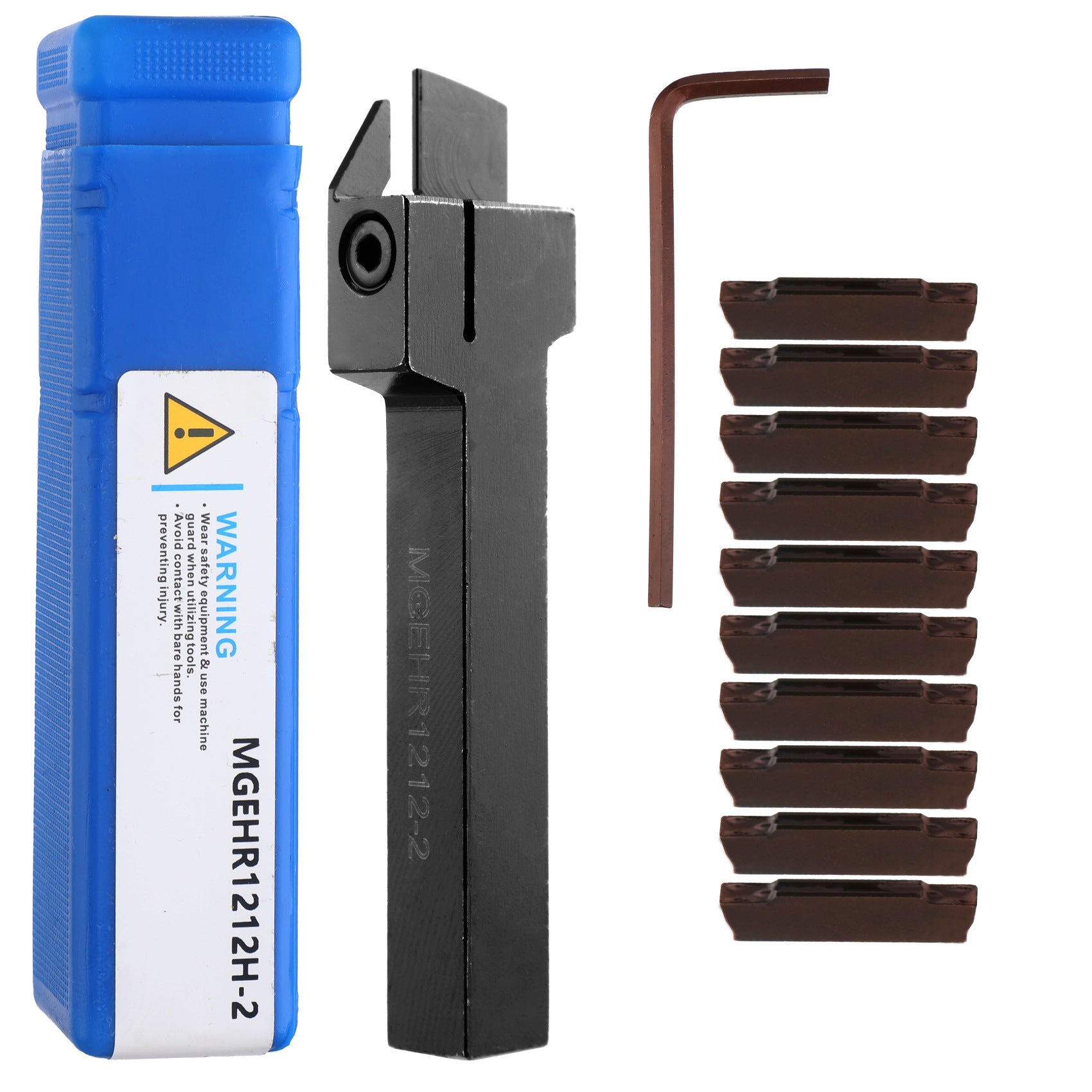 MGEHR1212-2 12x100mm CNC Tool Holder Lathe Fine Processing Tool Accessories10Piece MGMN200Blade