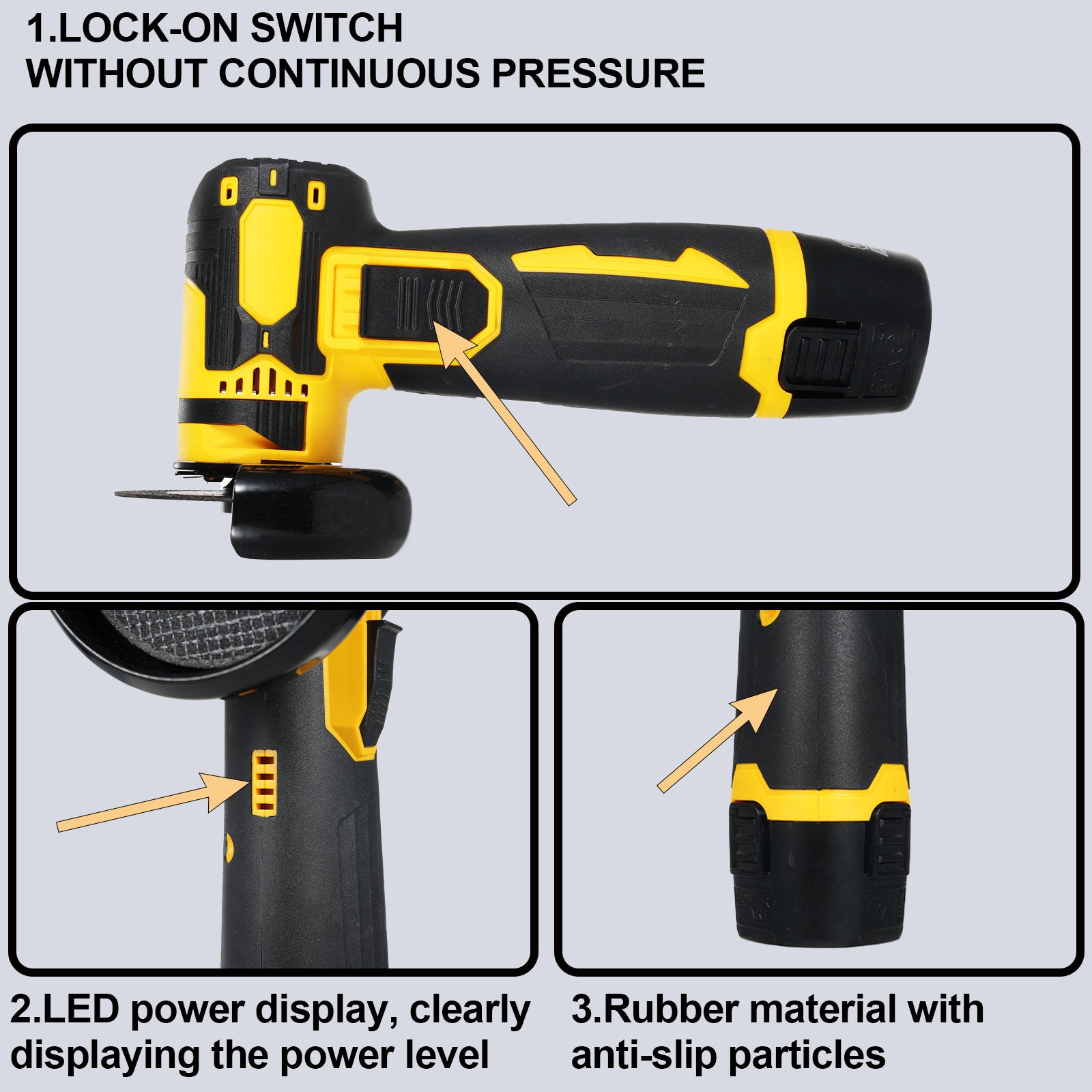 Factory Direct Sale Cordless Brushless Lithium Electric Angle Grinder Cutting Grinding Polishing Electric Hand Sanding Wheel Tool Magic