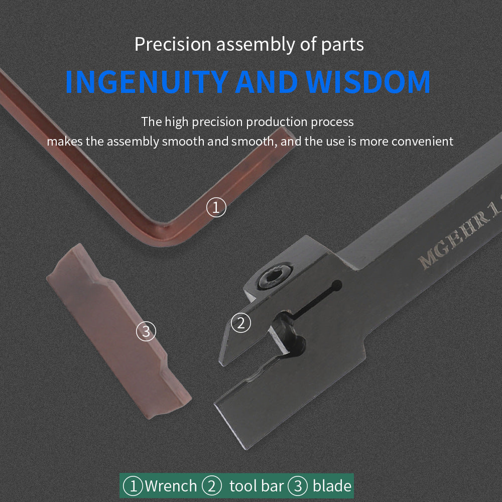 Spot Goods MGEHR1212-3CNC Turning Tool Holder Including1Wrench and10Piece MGMN300Blade Tool