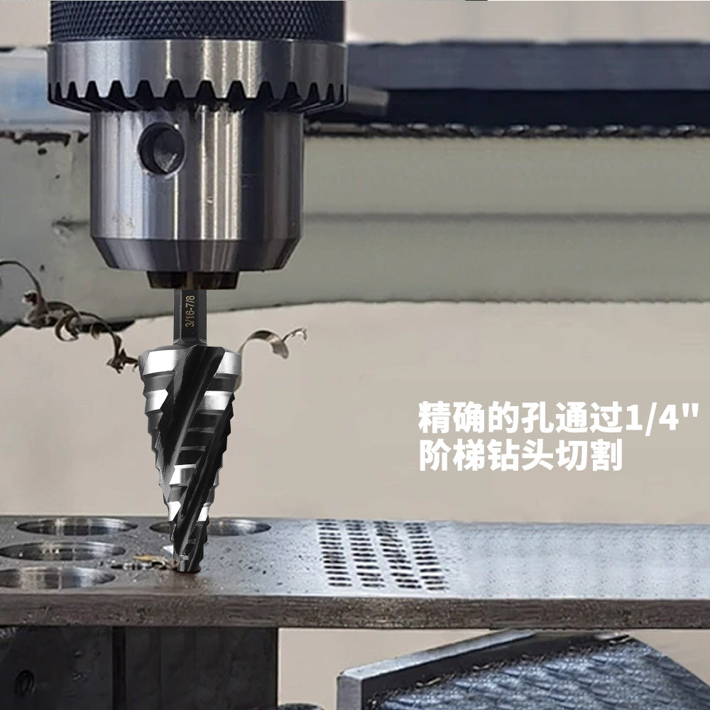High-speed Bearing Steel HSS4341Stainless Steel Step Drill Bit Pagoda Drill Bit Four-slot Reamer Drill