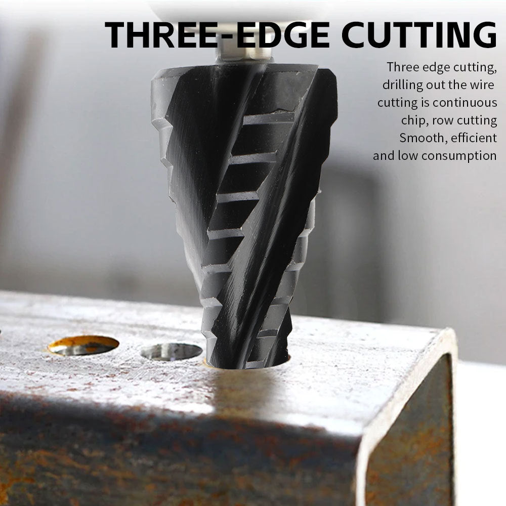 M35Stainless Steel Step Drill Bit Pagoda Drill Bit High-speed Steel Cobalt-Containing Reamer Drill Titanium Plating