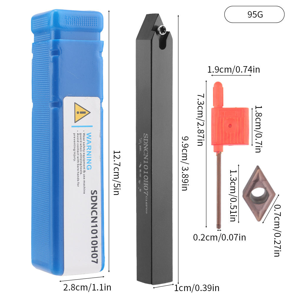 CNC Punching Machine Tool Holder Lathe10mm 9Set of Lathe Tools High Hardness Metal Milling Cutter Lathe CNC Knife Holder