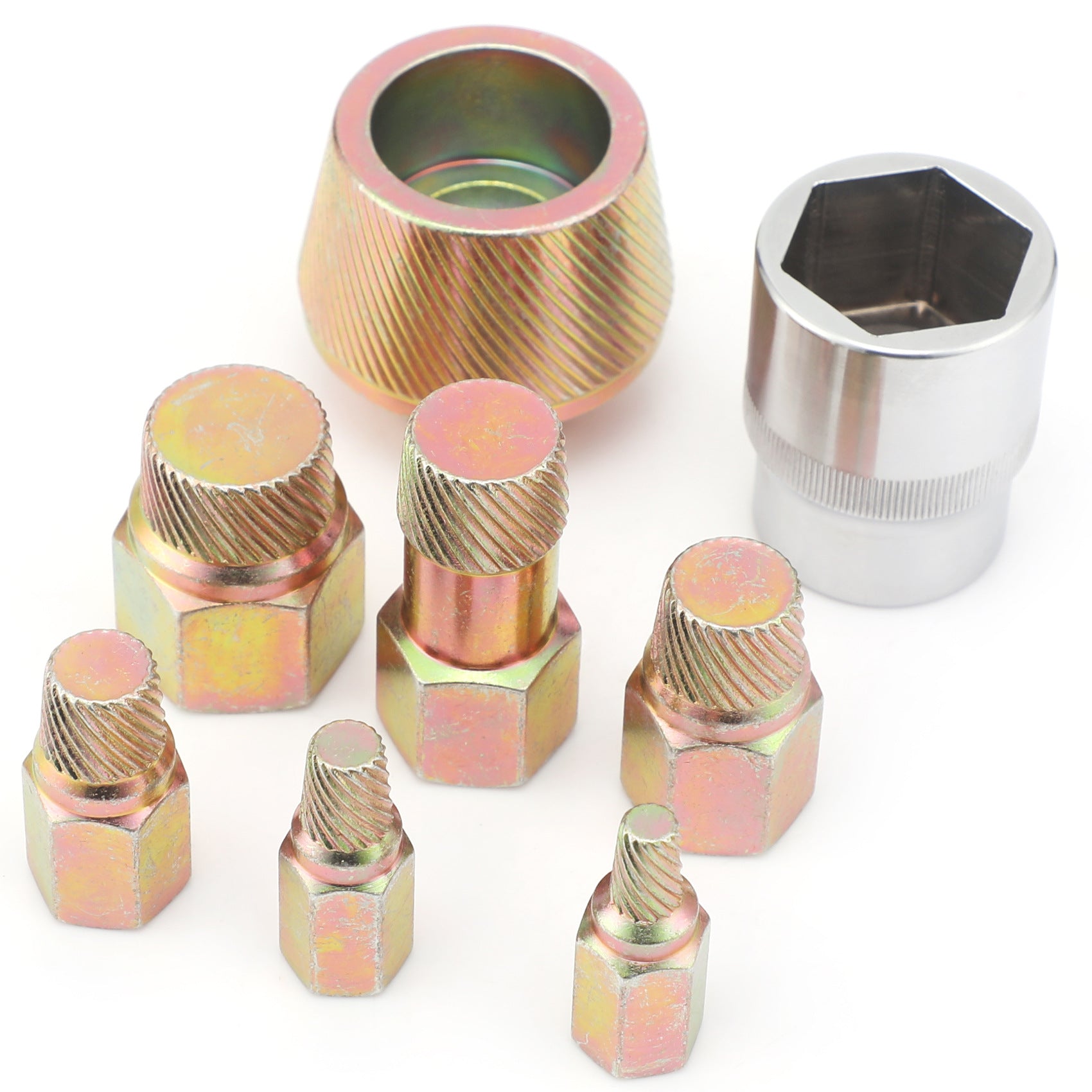 Chrome Molybdenum Steel Tool Set8pcs Screw Extractor Set In Stock Wholesale Bathtub Sink Wire Remover