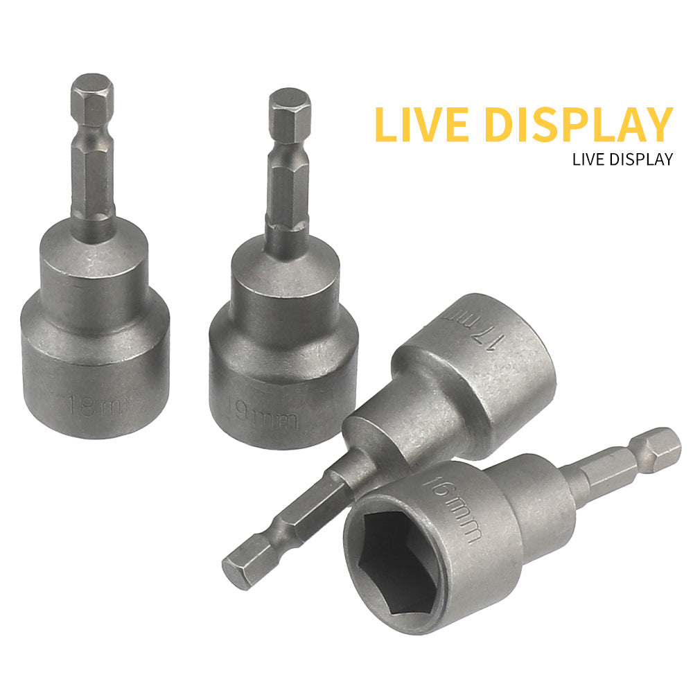 Strong Magnetic Socket Head Set Wind Batch Socket Head with Strong Magnetic Hex Socket Head Boxed Durable65mm