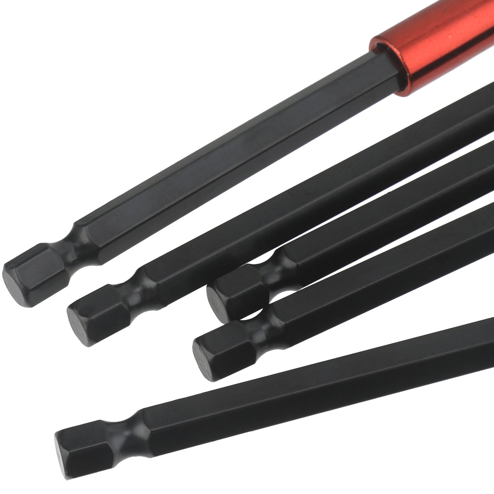 Hexagon Socket Bit Extension Rod Extended Bit Socket 1/4Magnetic Wind Drill Bit Extension Rod3Set