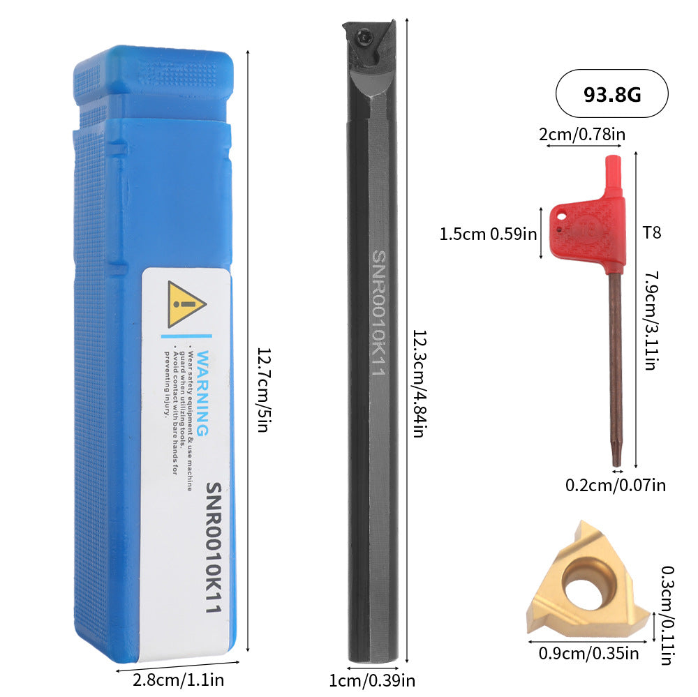 Popular7Set10mm Turning Tool Set 7Knife Handle+7Multi-functional Carbide Blades