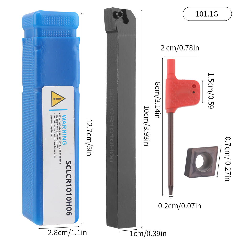 CNC Punching Machine Tool Holder Lathe10mm 9Set of Lathe Tools High Hardness Metal Milling Cutter Lathe CNC Knife Holder