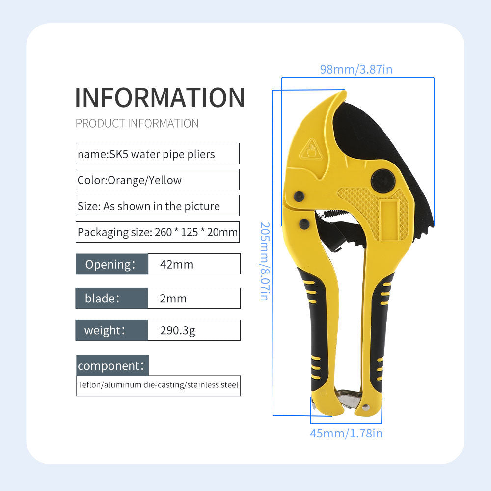 PVC Pipe Cutter PPR Pipe Cutter Scissors Hot Melt Pipe Cutter Pipe Knife SK5