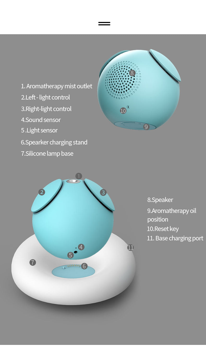 Spot Goods Sleephoho Sleeping aid instrument Intelligent Sleep Detection Mode APP Aromatherapy12Sleep Aid