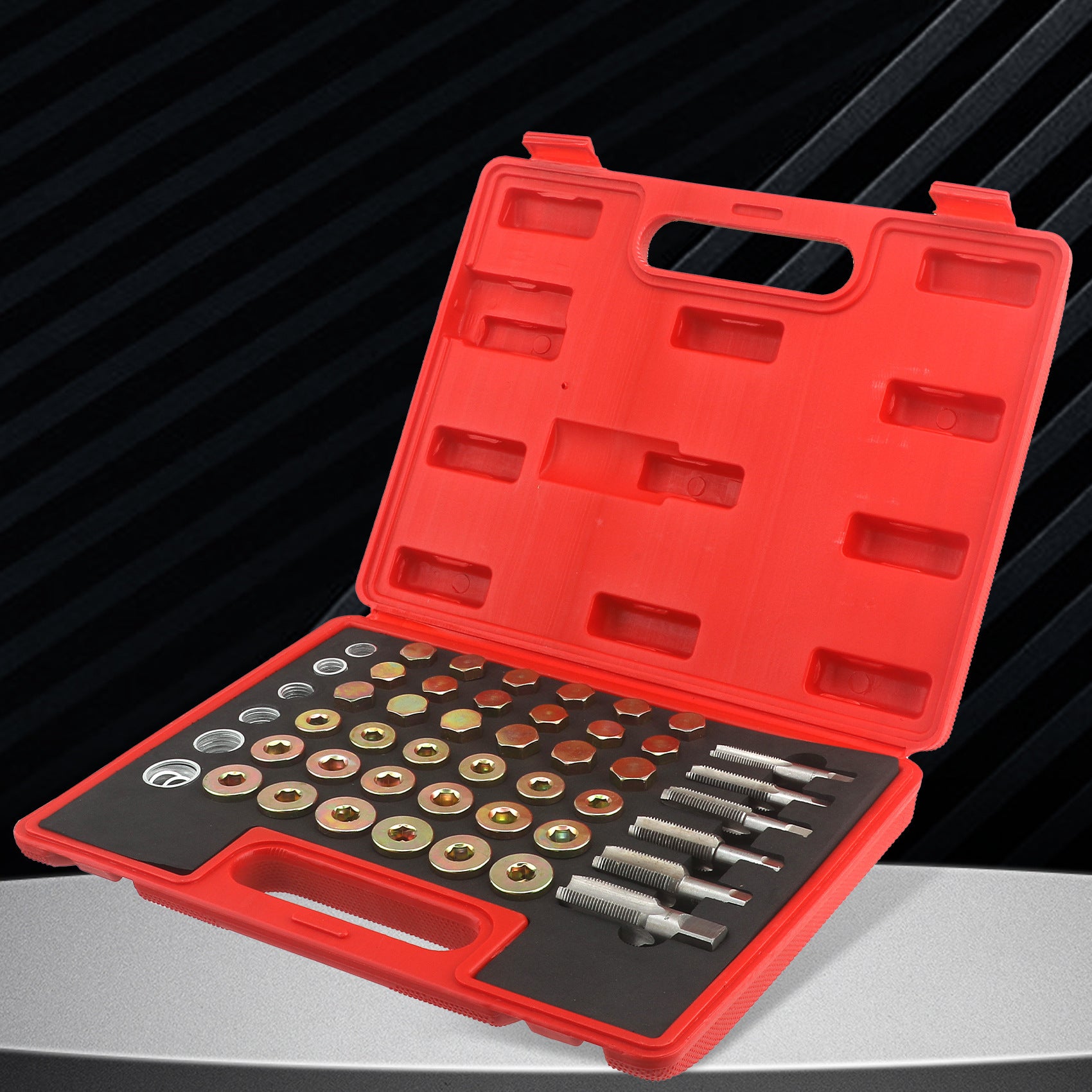 Car Oil Pan Drain Plug Thread Repair Tool Seal Anti-Slip Thread Pad Engine Oil Pan Screw