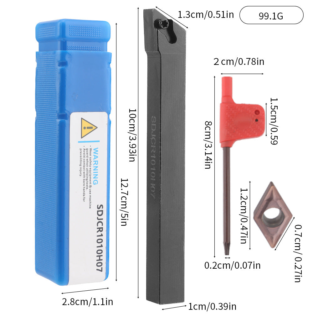 CNC Punching Machine Tool Holder Lathe10mm 9Set of Lathe Tools High Hardness Metal Milling Cutter Lathe CNC Knife Holder