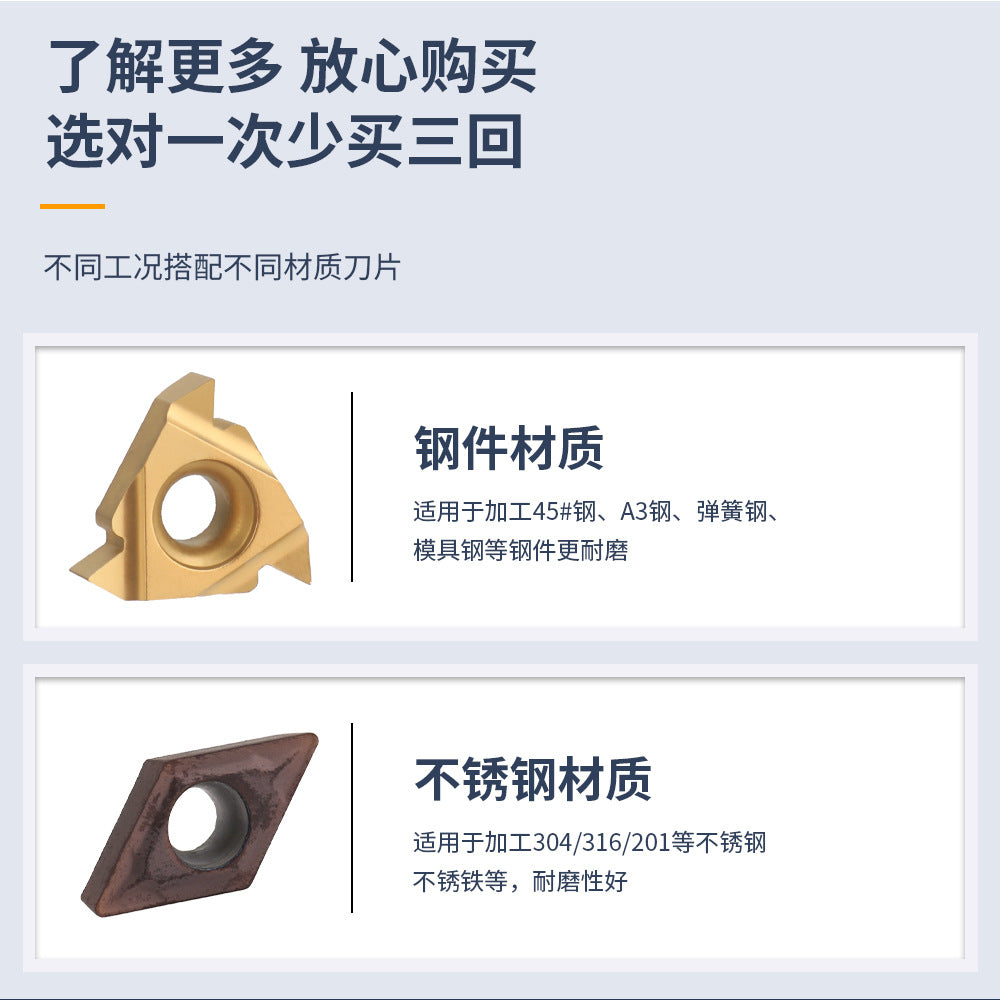 7Set of CNC Lathe Tool Holders MGEHR1616-3 SDJCR1616H07 SDNCN1616H11 16MM