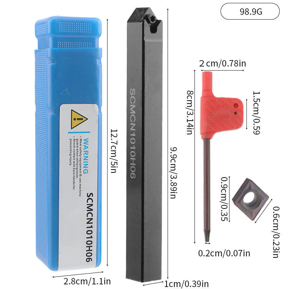 CNC Punching Machine Tool Holder Lathe10mm 9Set of Lathe Tools High Hardness Metal Milling Cutter Lathe CNC Knife Holder